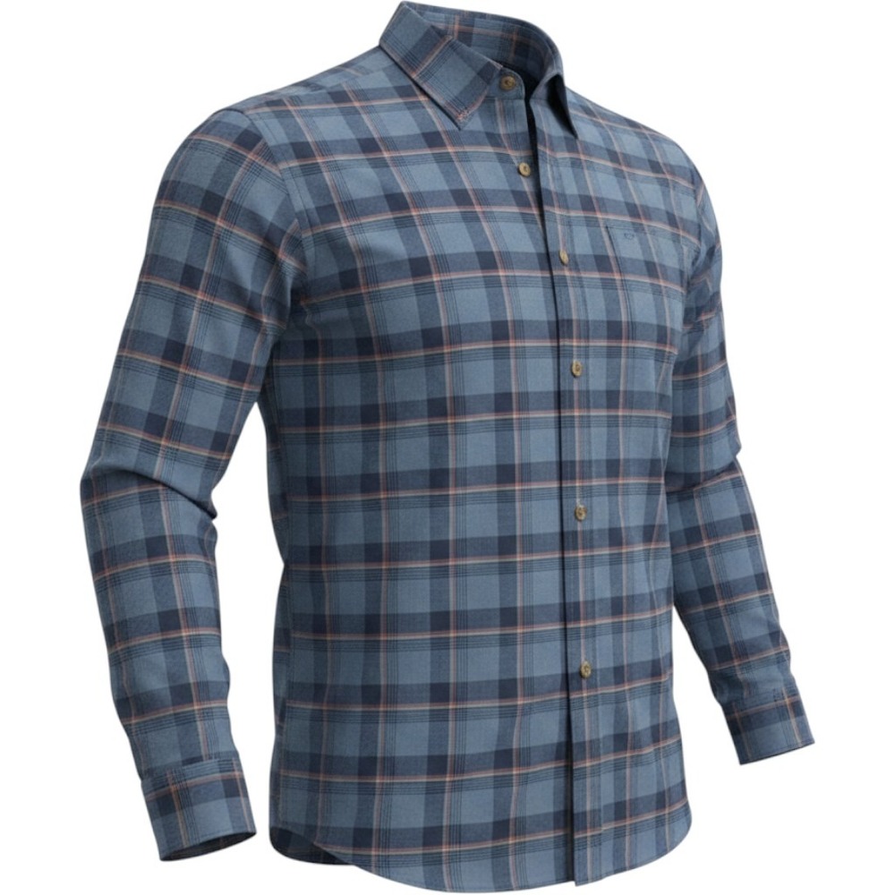 Southern Tide Coastal Passage Blue Plaid Stretch Button Down Shirt Mens XL